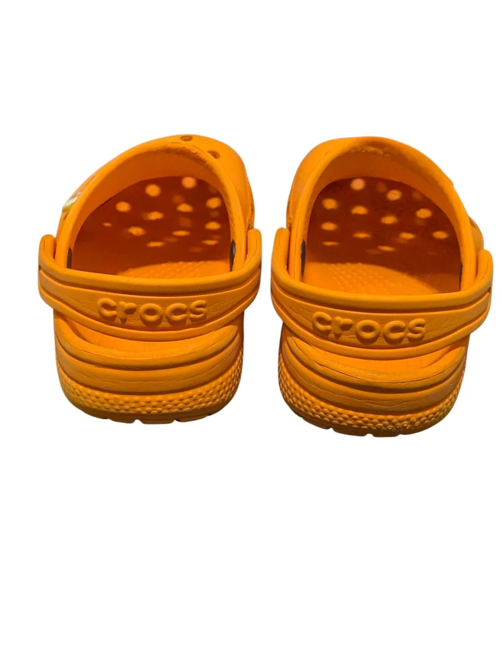 Kids Orange Crocs - Comfortable Slip-On Shoes Size C9